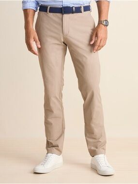 Vineyard Vines Men’s Performance Pants Khaki 38x26 Nylon Blend Travel Chino